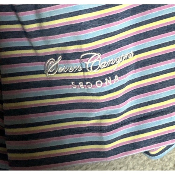 Peter Millar Polo Shirt Mens Medium M Striped Summer Comfort Seven Canyons Golf - Picture 5 of 10